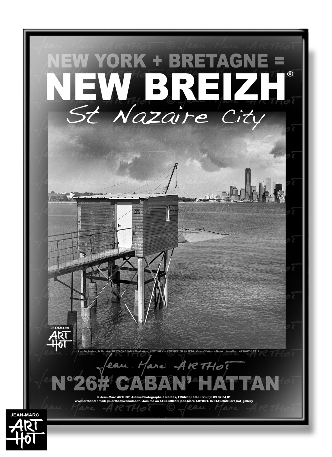 arthot-photo-art-b&w-new-york-bretagne-newbreizh-026-loire-atlantique-44-saint-nazaire-cabane-manhattan-AFFICHE